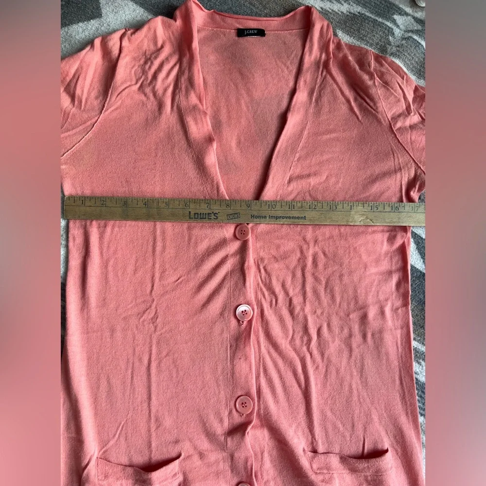 J. Crew Fine Cotton Long Cardigan Sweater Coral
Size Small - Picture 2 of 3